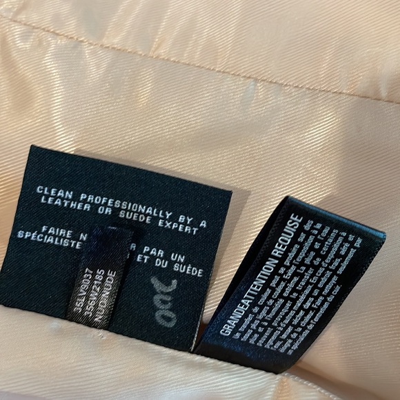 Cole Haan nude color leather jacket (sz 0X) - Picture 12 of 13